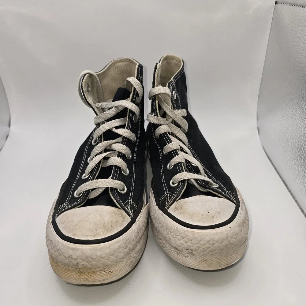 Converse Chuck Taylor All Star High Top Sneakers Black Canvas Men's US 4 Youth - Picture 2 of 8